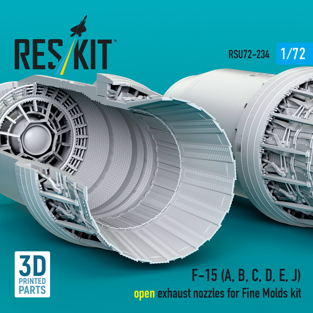 ResKit RSU72-0234 1:72 McDonnell F-15 Eagle open exhaust nozzles