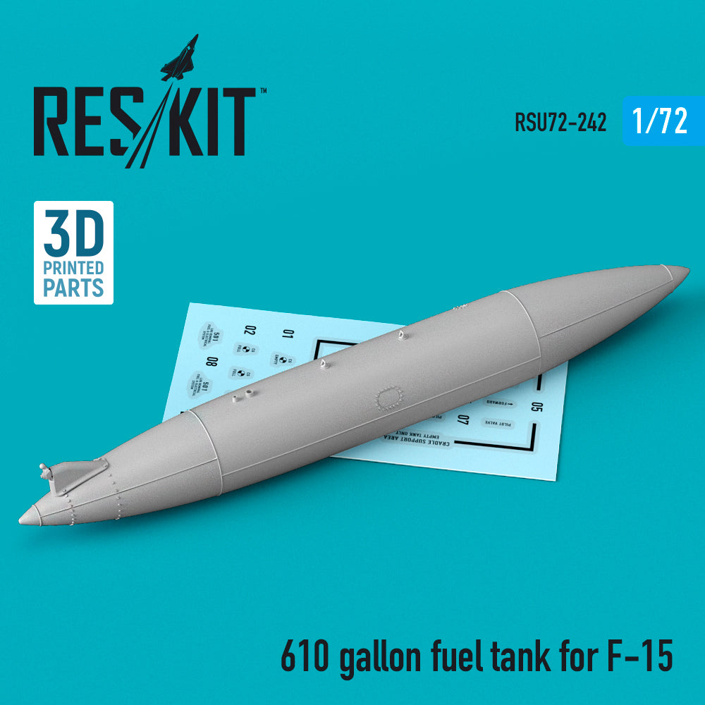 ResKit RSU72-0242 1:72 610 gallon fuel tank for McDonnell F-15