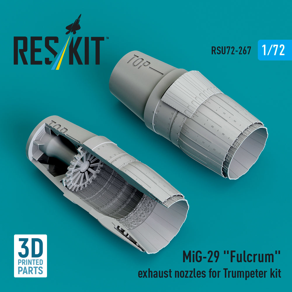 ResKit RSU72-0267 1:72 Mikoyan MiG-29 Fulcrum exhaust nozzles