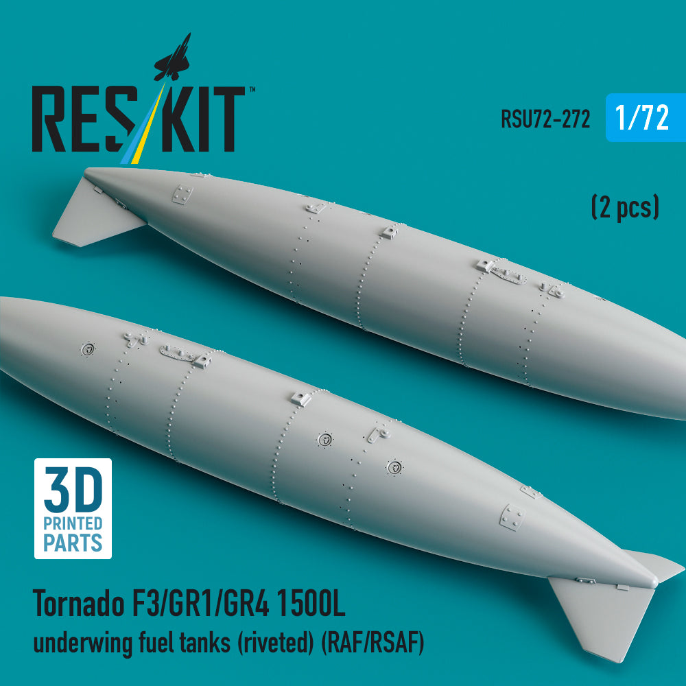 ResKit RSU72-0272 1:72 Panavia Tornado F.3/GR.1/GR.4 1500L underwing fuel tanks