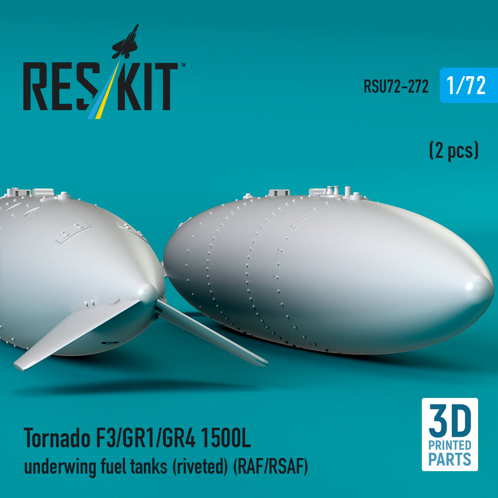 ResKit RSU72-0272 1:72 Panavia Tornado F.3/GR.1/GR.4 1500L underwing fuel tanks