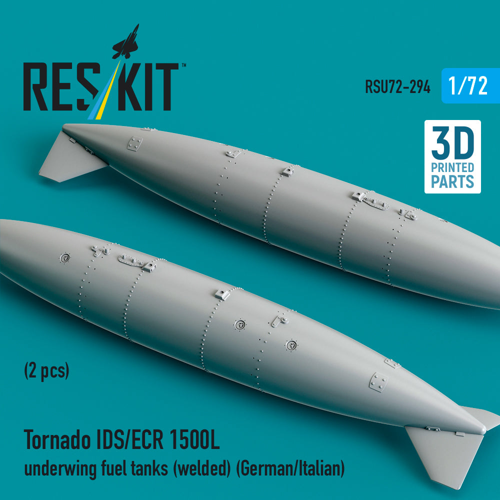 ResKit RSU72-0294 1:72 Panavia Tornado IDS/ECR 1500L underwing fuel tanks