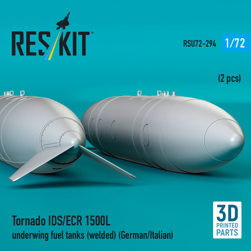 ResKit RSU72-0294 1:72 Panavia Tornado IDS/ECR 1500L underwing fuel tanks