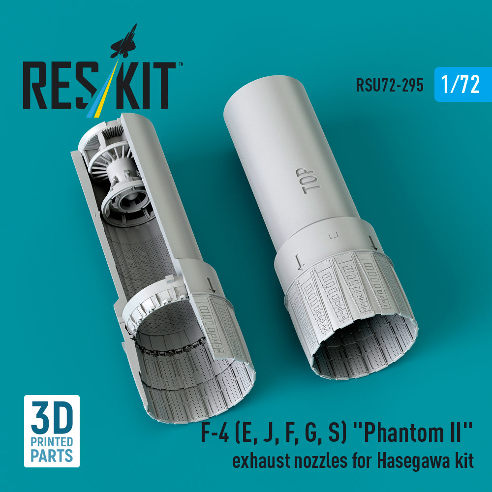 ResKit RSU72-0295 1:72 F-4E/J/F/G/S Phantom II Exhaust Nozzles
