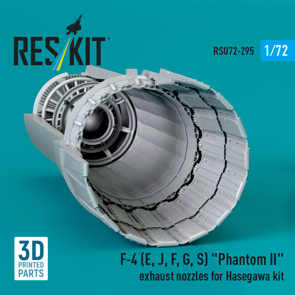 ResKit RSU72-0295 1:72 F-4E/J/F/G/S Phantom II Exhaust Nozzles