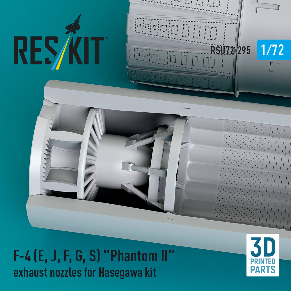 ResKit RSU72-0295 1:72 F-4E/J/F/G/S Phantom II Exhaust Nozzles