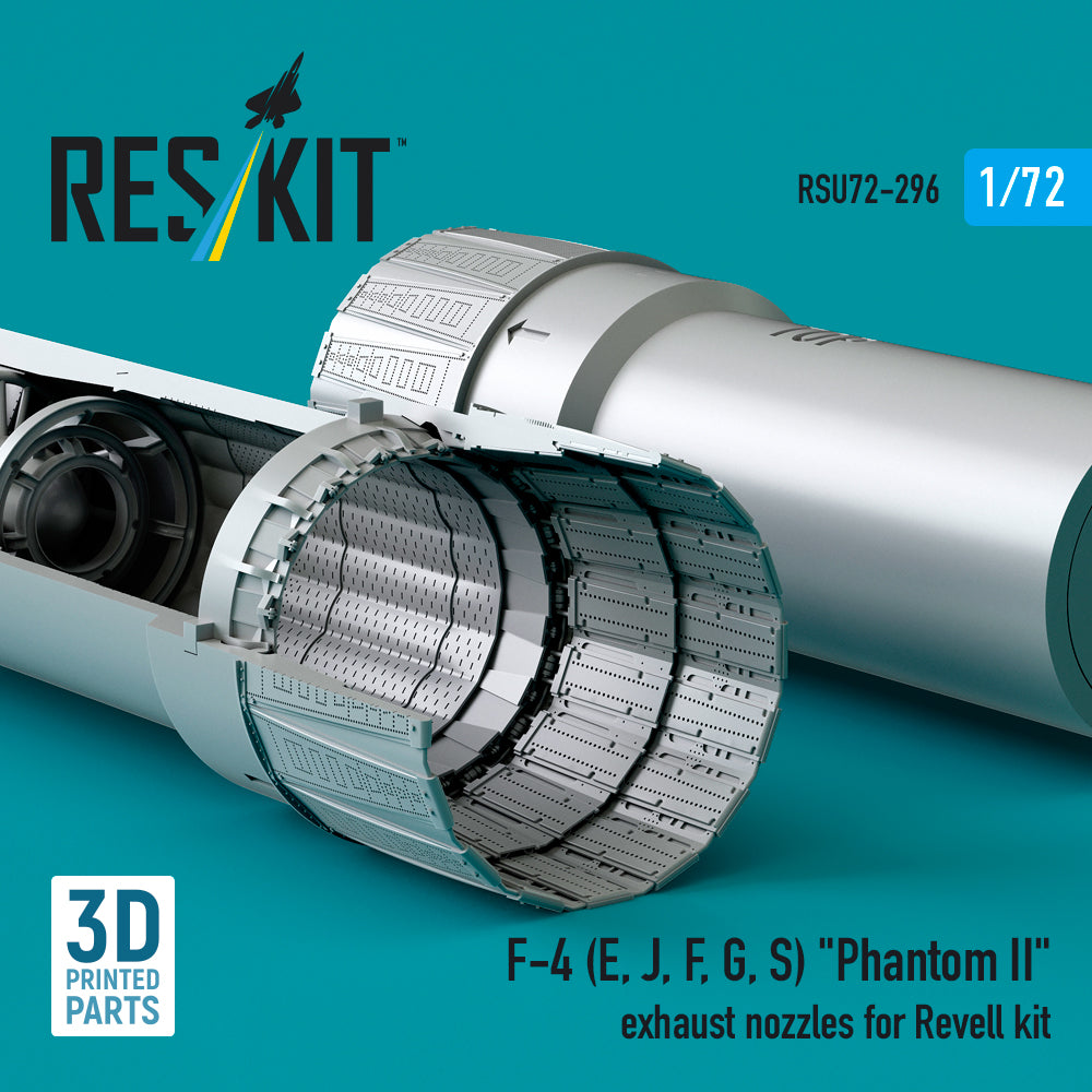 ResKit RSU72-0296 1:72 F-4E/J/F/G/S Phantom II Exhaust Nozzles