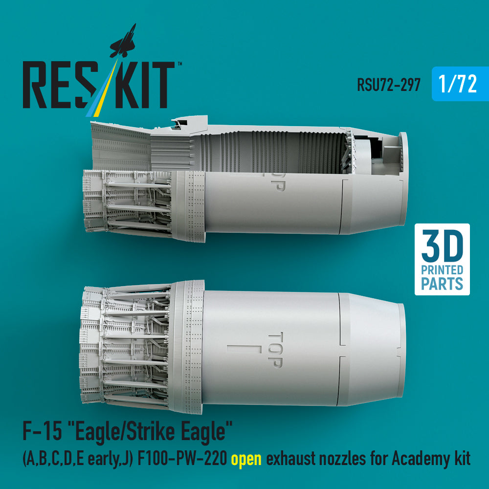 ResKit RSU72-0297 1:72 F-15 Eagle/Strike Eagle Open Nozzles