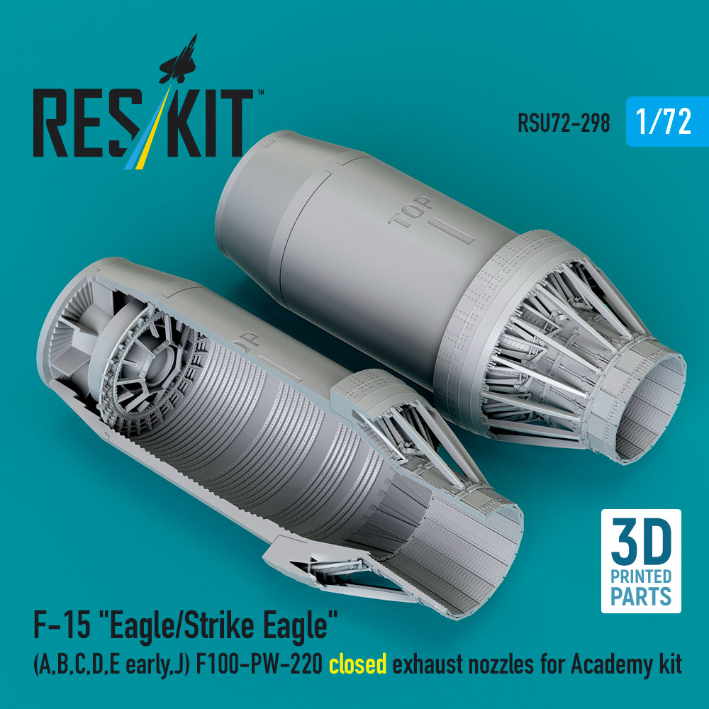ResKit RSU72-0298 1:72 F-15 Eagle/Strike Eagle Closed Nozzles
