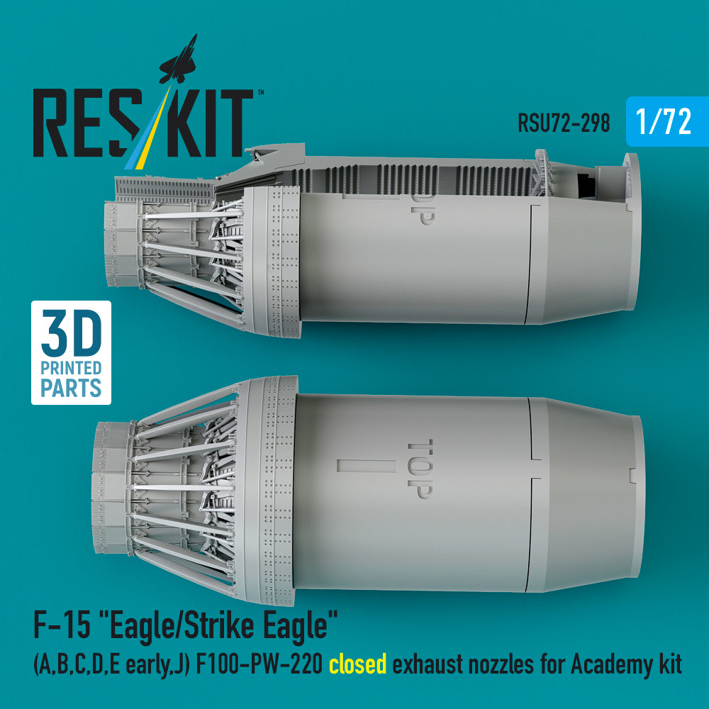 ResKit RSU72-0298 1:72 F-15 Eagle/Strike Eagle Closed Nozzles