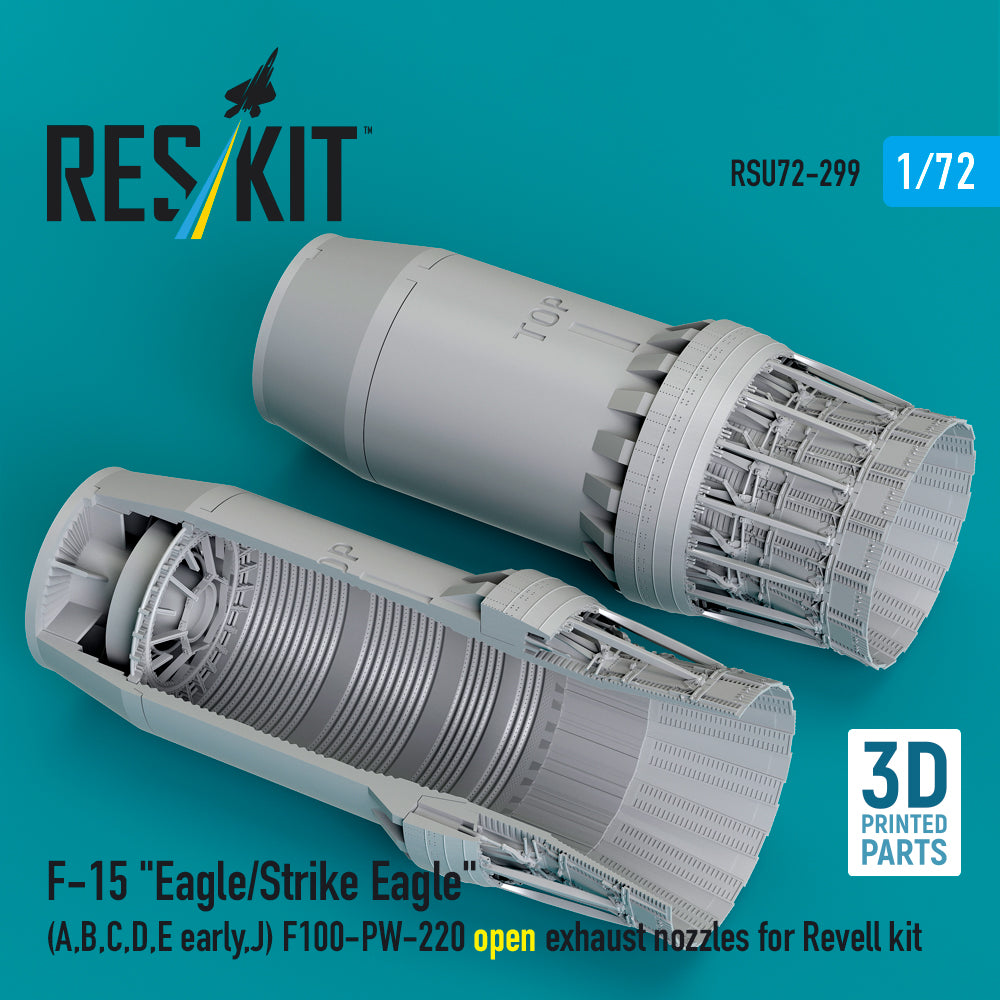 ResKit RSU72-0299 1:72 F-15 Eagle/Strike Eagle Open Nozzles