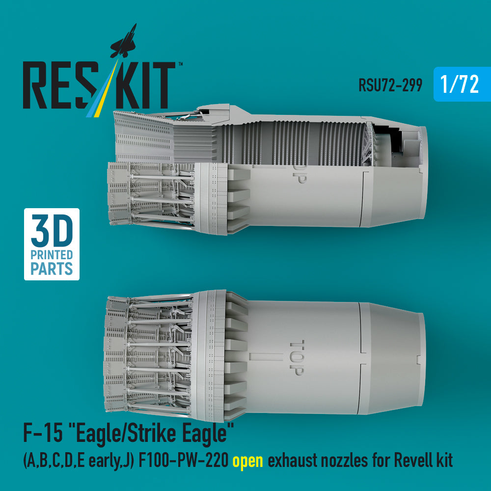 ResKit RSU72-0299 1:72 F-15 Eagle/Strike Eagle Open Nozzles
