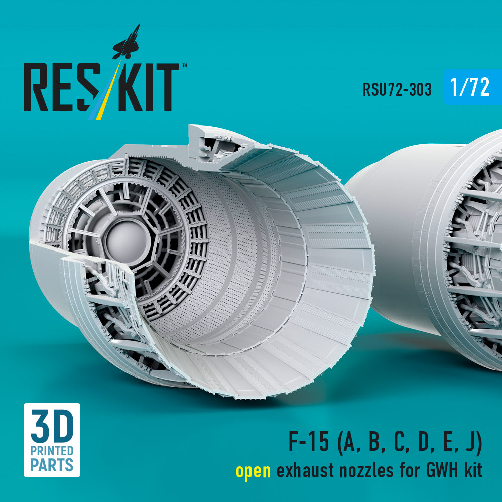 ResKit RSU72-0303 1:72 McDonnell F-15 Eagle open exhaust nozzles