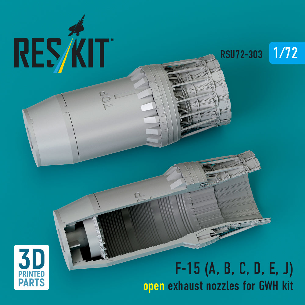 ResKit RSU72-0303 1:72 McDonnell F-15 Eagle open exhaust nozzles