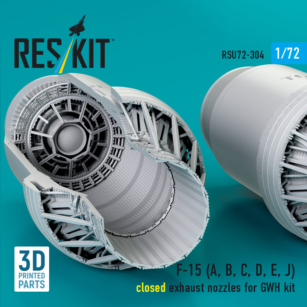 ResKit RSU72-0304 1:72 McDonnell F-15 Eagle closed exhaust nozzles