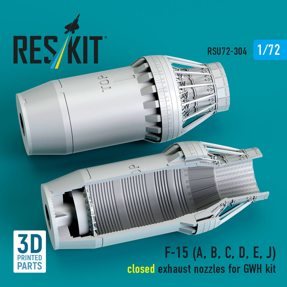 ResKit RSU72-0304 1:72 McDonnell F-15 Eagle closed exhaust nozzles