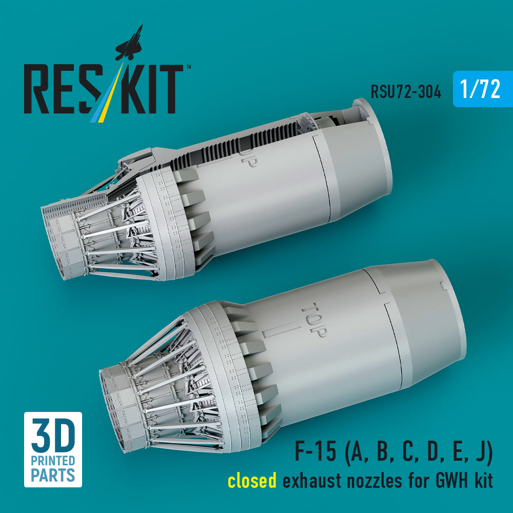 ResKit RSU72-0304 1:72 McDonnell F-15 Eagle closed exhaust nozzles