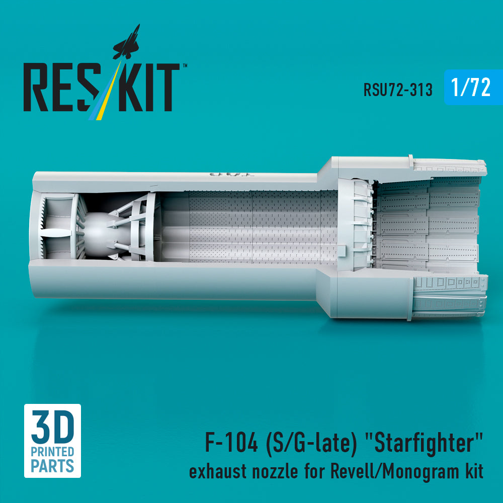 ResKit RSU72-0313 1:72 F-104S/G Starfighter Nozzle (Revell)
