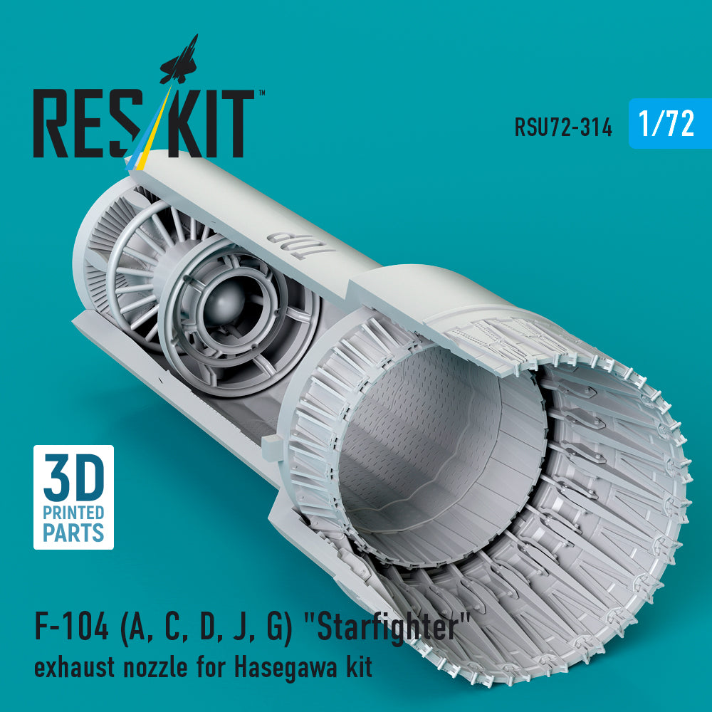 ResKit RSU72-0314 1:72 Lockheed F-104 Starfighter exhaust nozzle