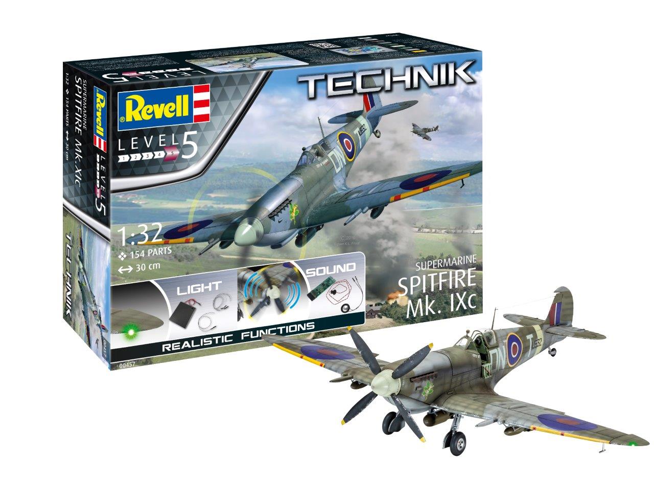 Revell 00457 Supermarine Spitfire Mk.IXc Technik 1:32 Model Kit