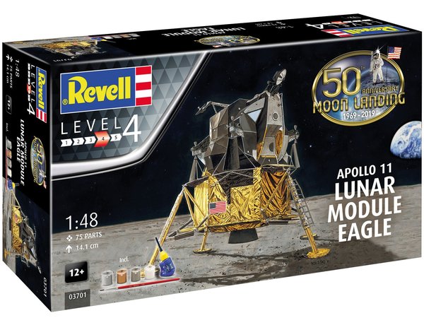 Revell 3701 Apollo 11 Eagle Lunar Module 1:48 Model Kit
