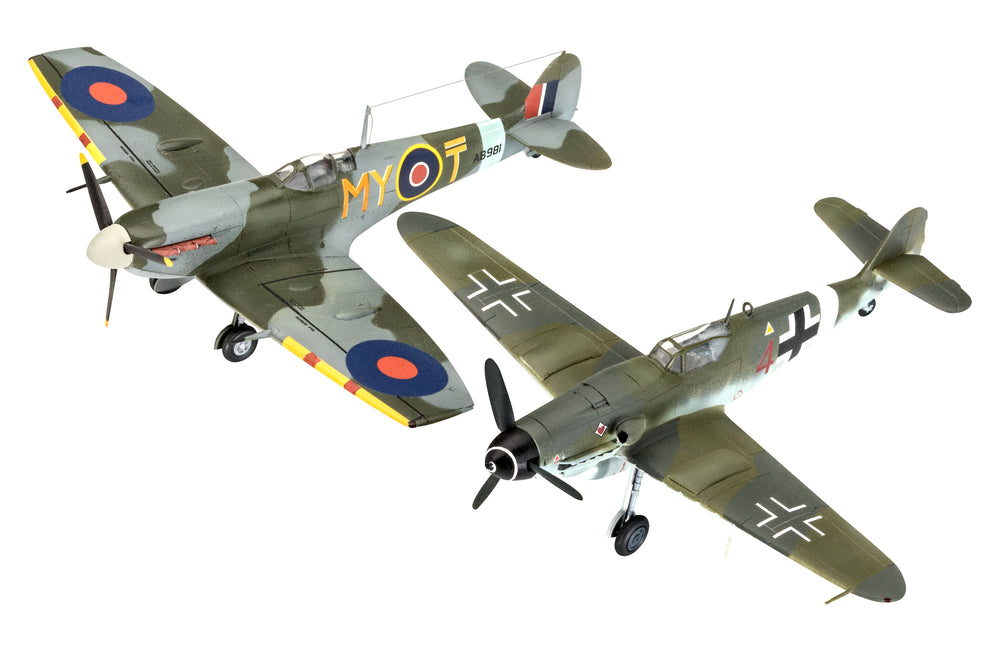 Revell 3710 Combat Set Messerschmitt Bf-109G-10 & Spitfire Mk.V 1:72 Model Kit
