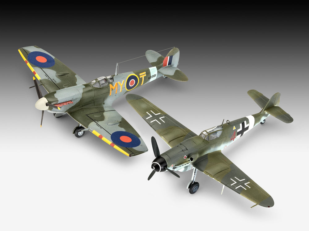 Revell 3710 Combat Set Messerschmitt Bf-109G-10 & Spitfire Mk.V 1:72 Model Kit