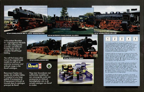 Revell 2166 Steam Locomotive BRO3 & Tender 1:87 Model Kit