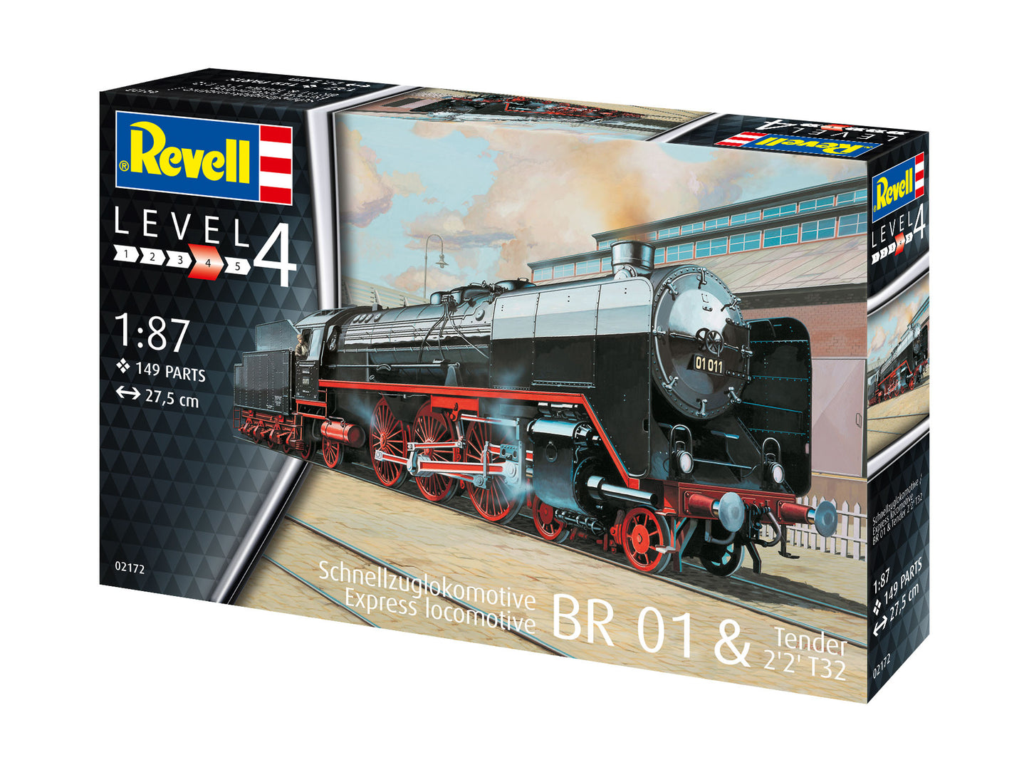 Revell 2172 Express Locomotive BR01 w/Tender 2'2' T329 1:87 Model Kit