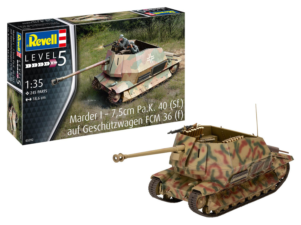 Revell 3292 Marder 1 on FCM 36 Base 1:35 Model Kit