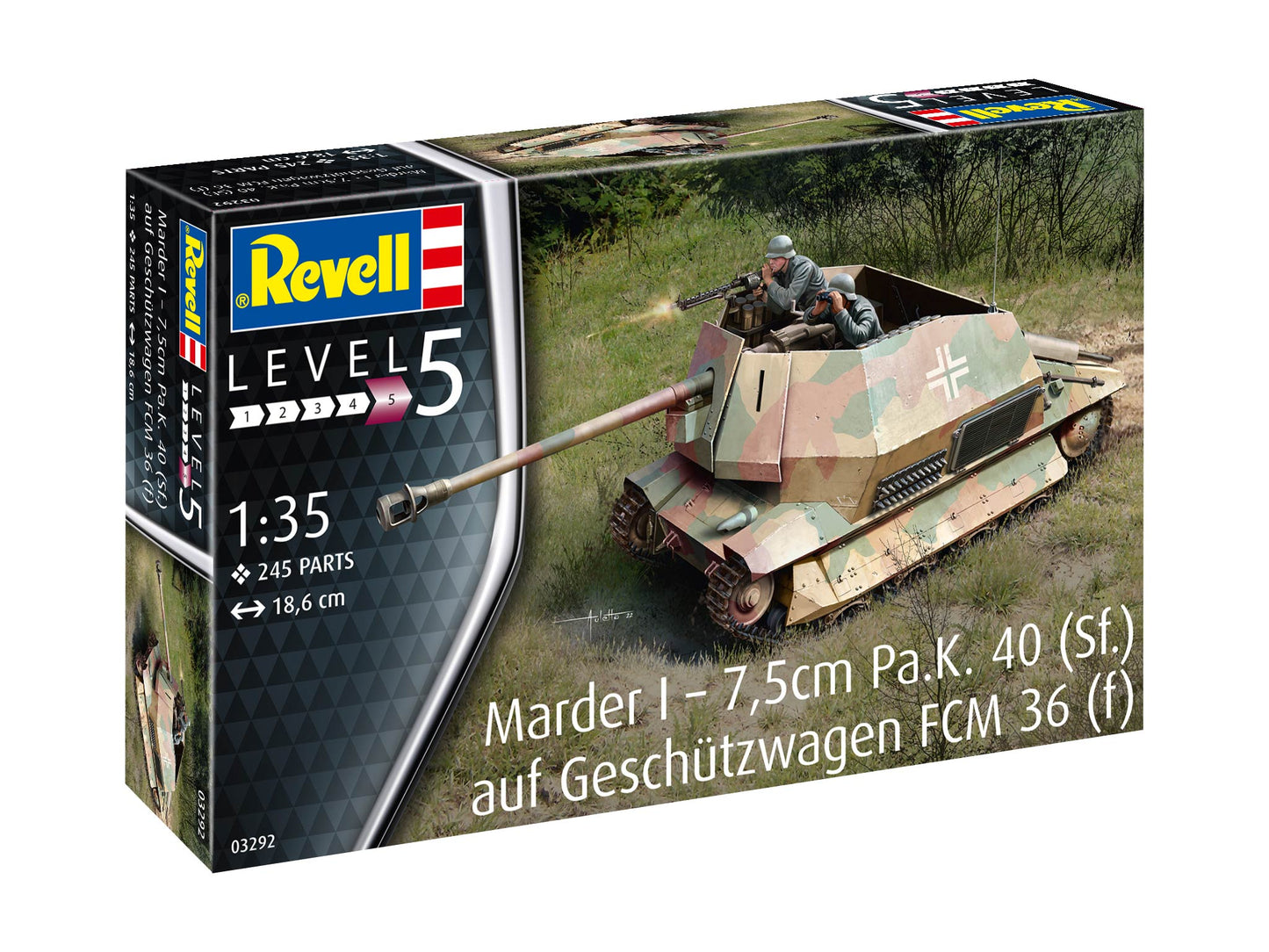 Revell 3292 Marder 1 on FCM 36 Base 1:35 Model Kit