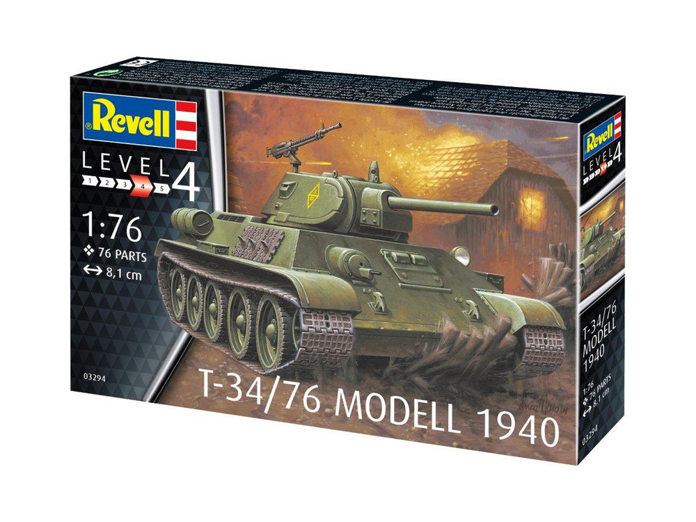 Revell 3294 Soviet T-34/76 Model 1940 1:76 Model Kit
