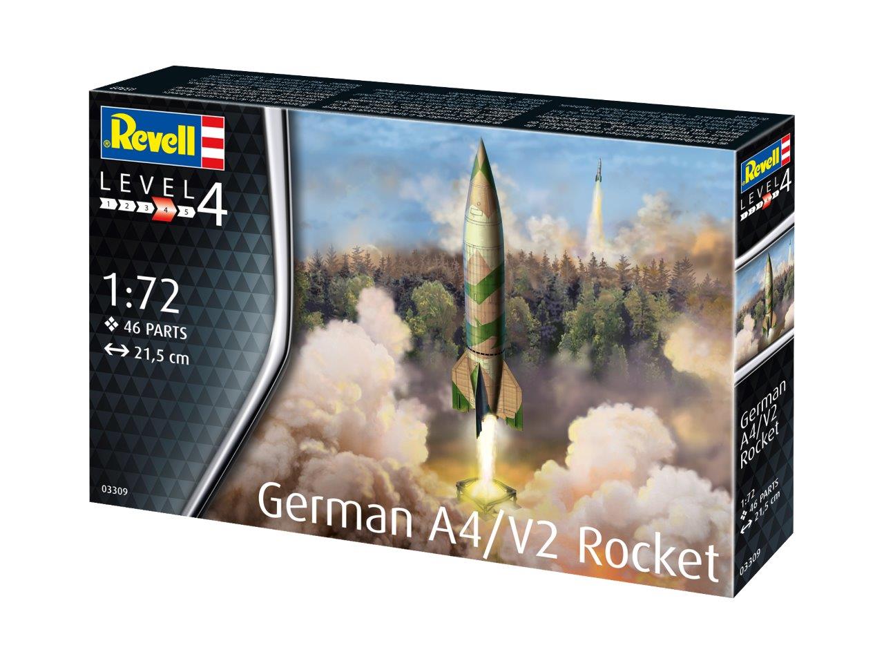 Revell 3309 German A-4/V-2 Rocket 1:72 Model Kit