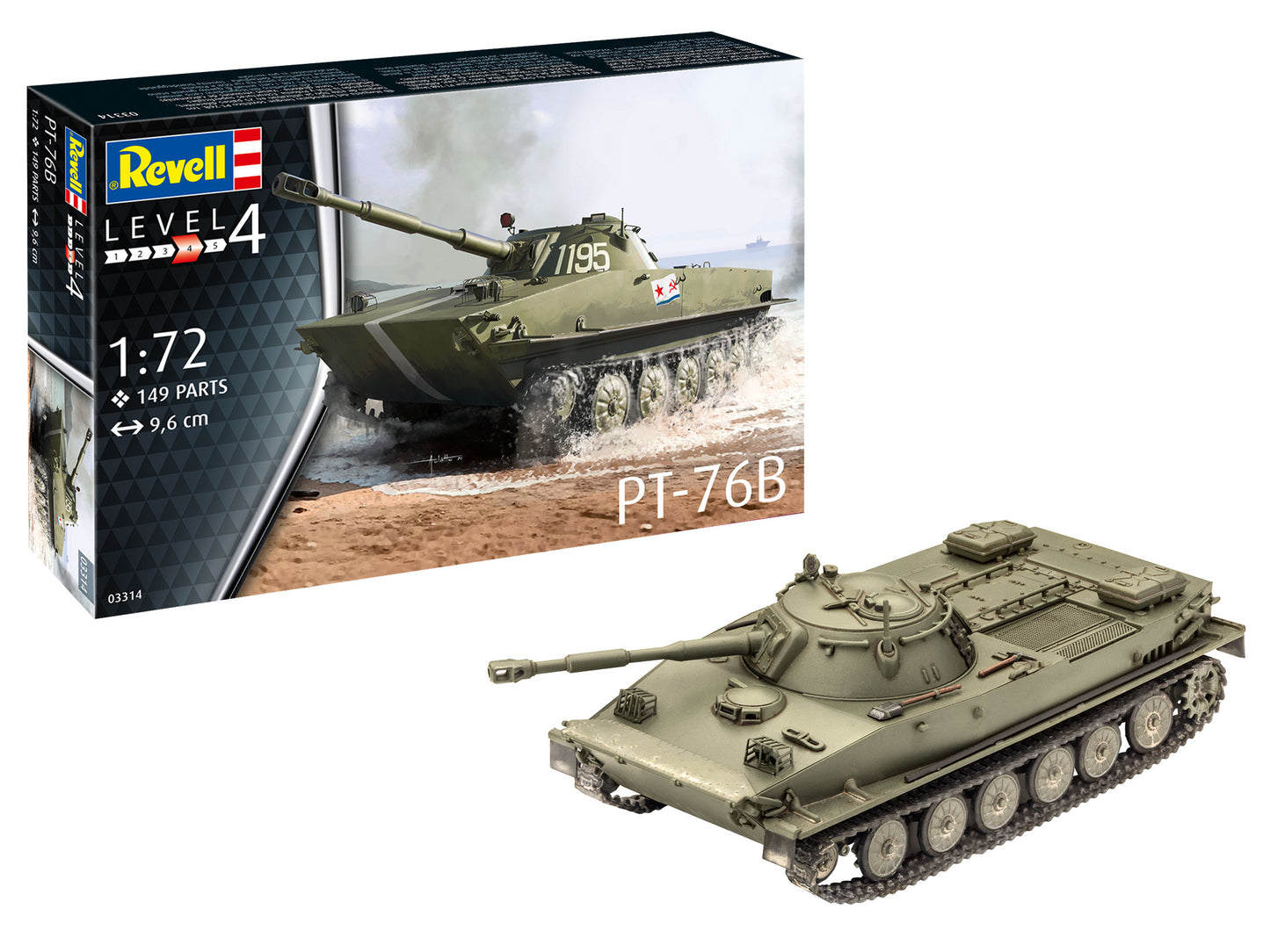 Revell 3314 Soviet PT-76B 1:72 Model Kit