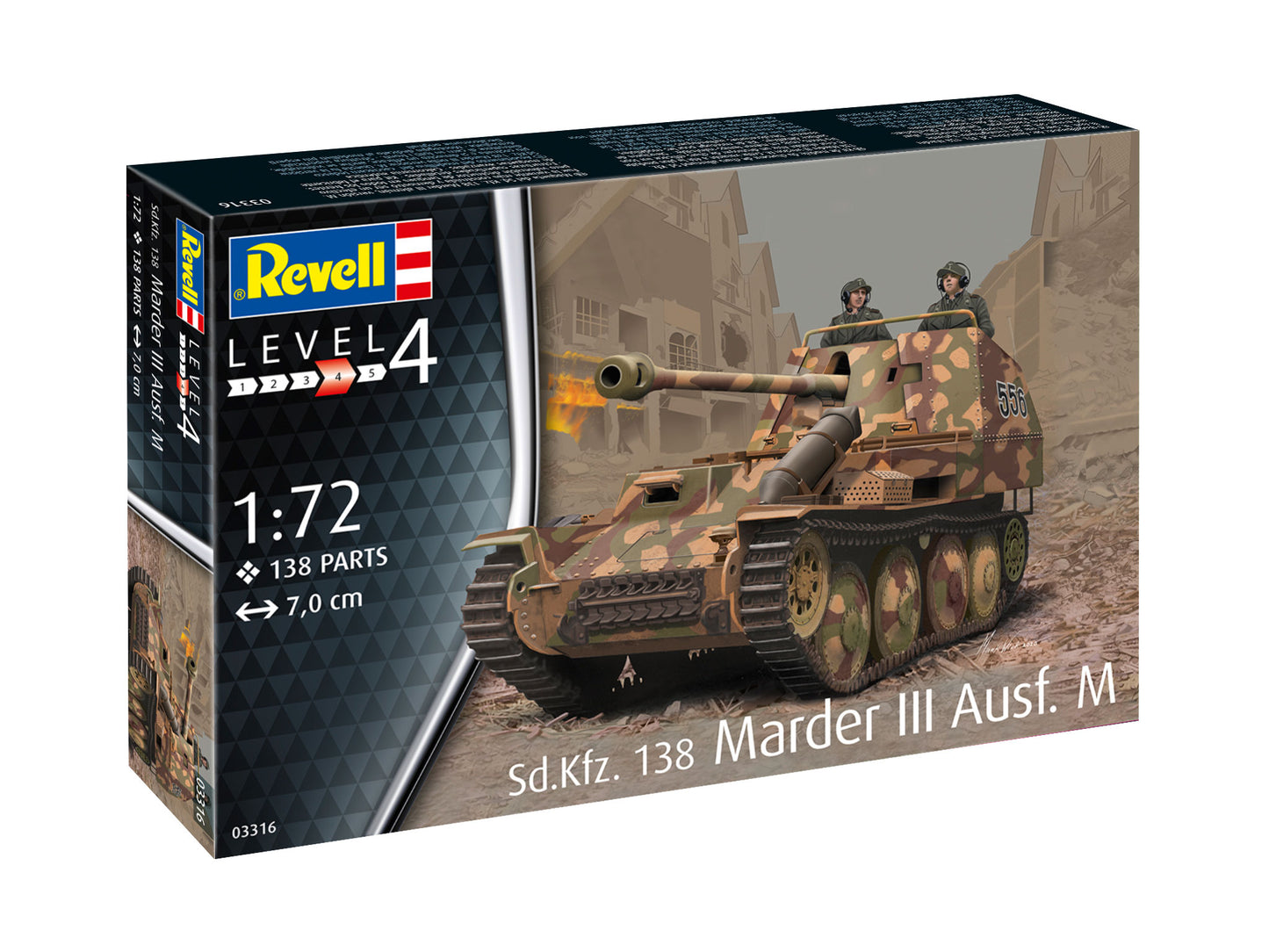 Revell 3316 Sd.Kfz.138 Ausf.M Marder III 1:72 Model Kit