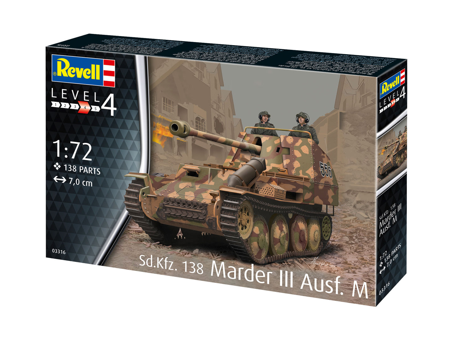 Revell 3316 Sd.Kfz.138 Ausf.M Marder III 1:72 Model Kit