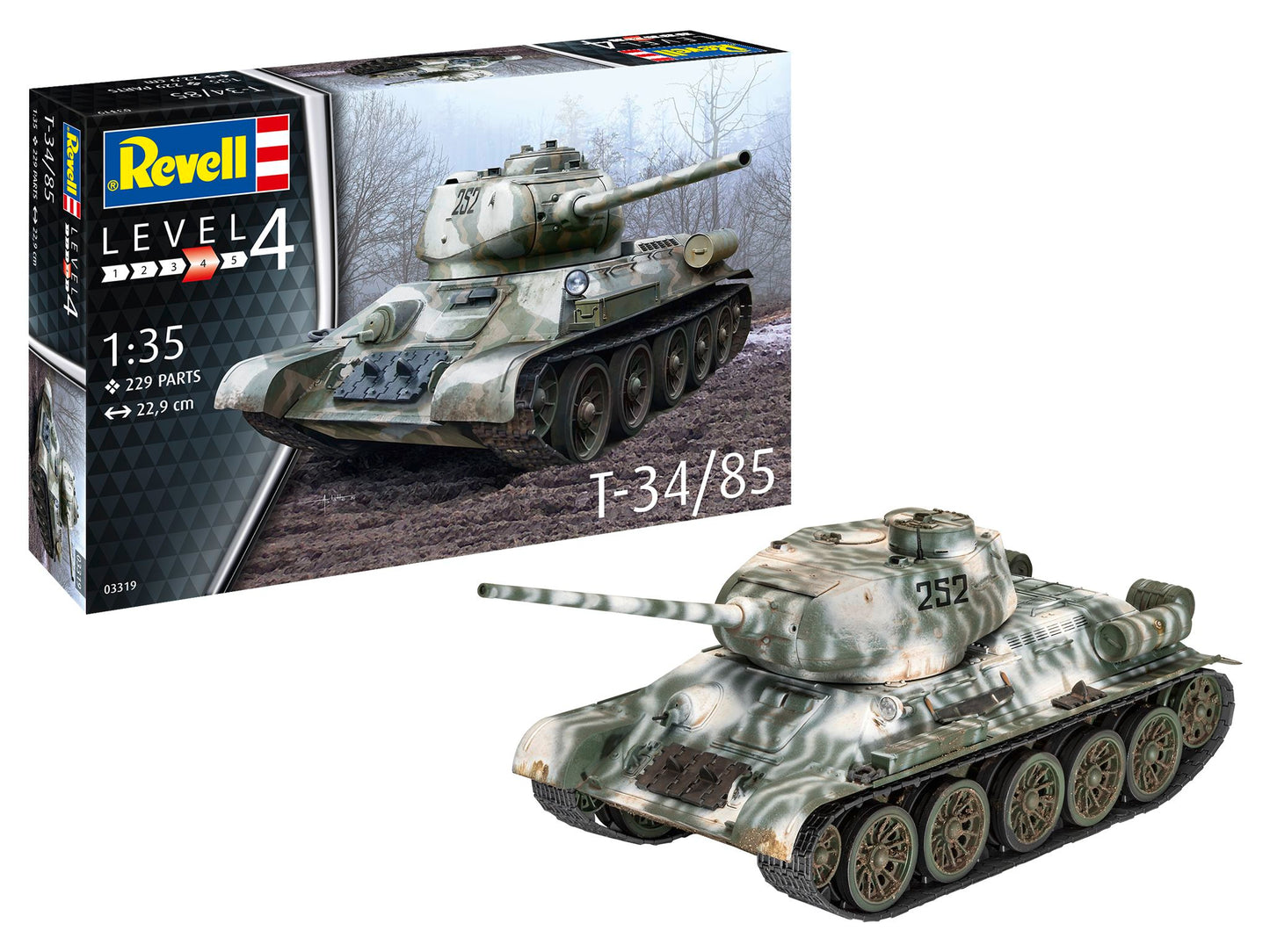 Revell 3319 Soviet T-34/85 1:35 Model Kit