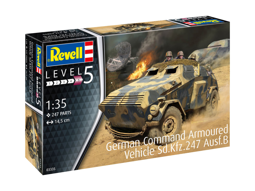 Revell 3335 Sd.Kfz.247 Ausf.B German Command Armoured Vehicle 1:35 Model Kit