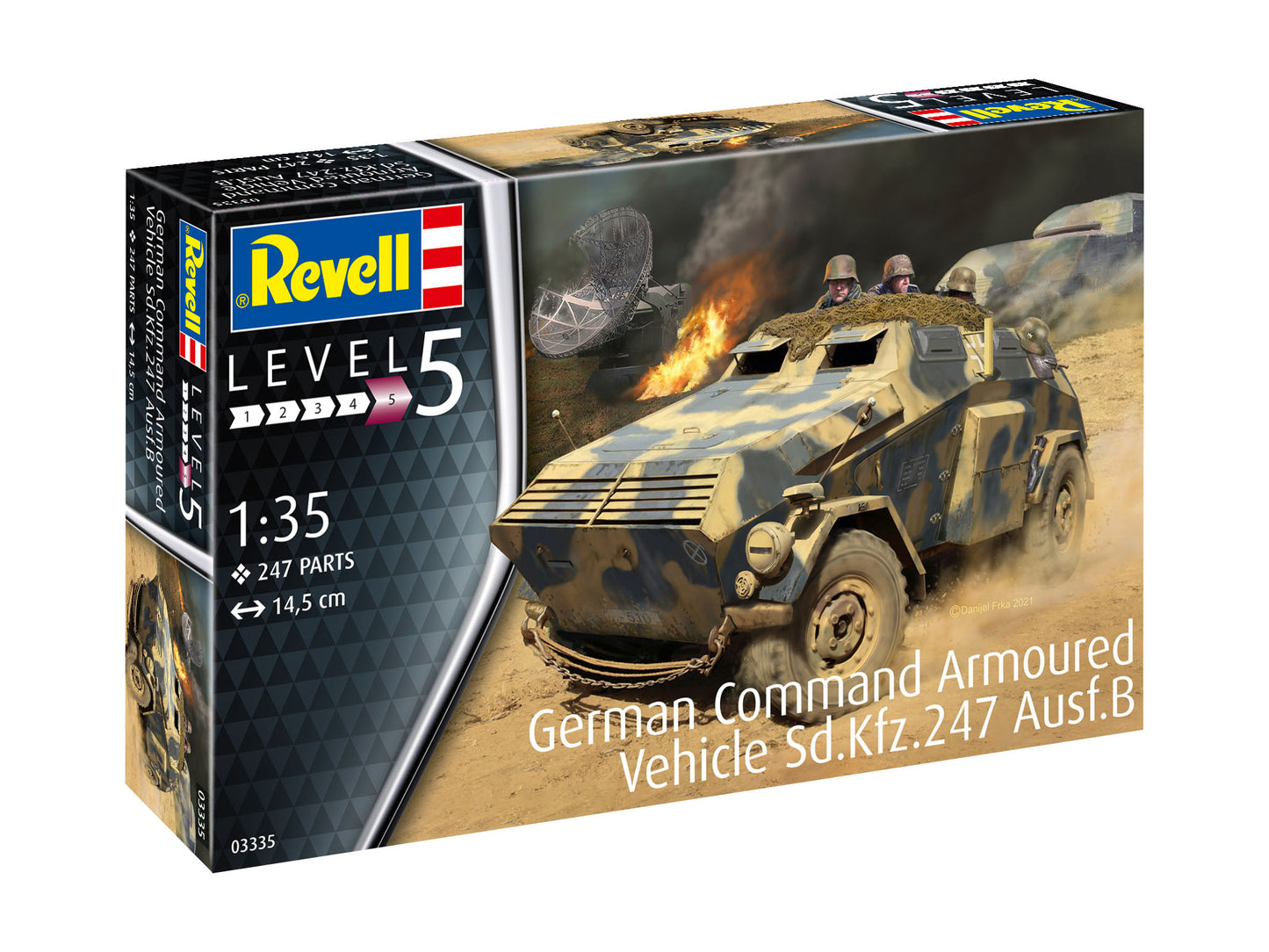 Revell 3335 Sd.Kfz.247 Ausf.B German Command Armoured Vehicle 1:35 Model Kit