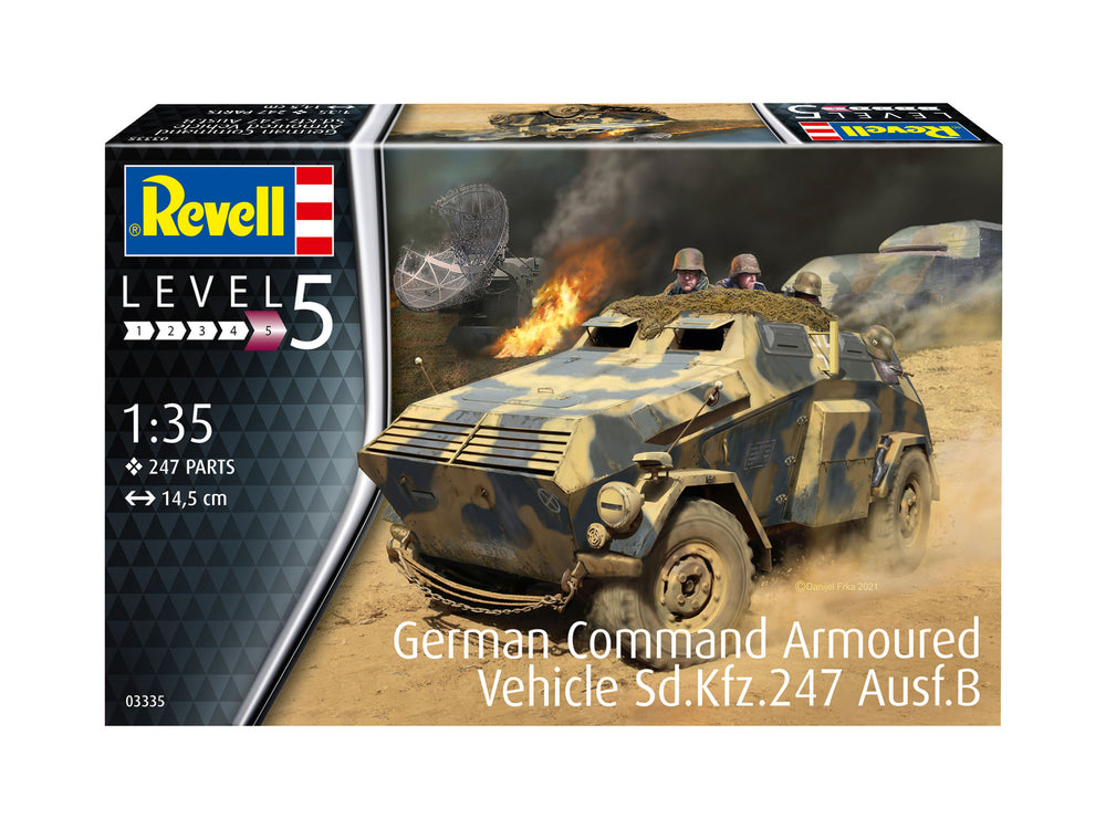 Revell 3335 Sd.Kfz.247 Ausf.B German Command Armoured Vehicle 1:35 Model Kit