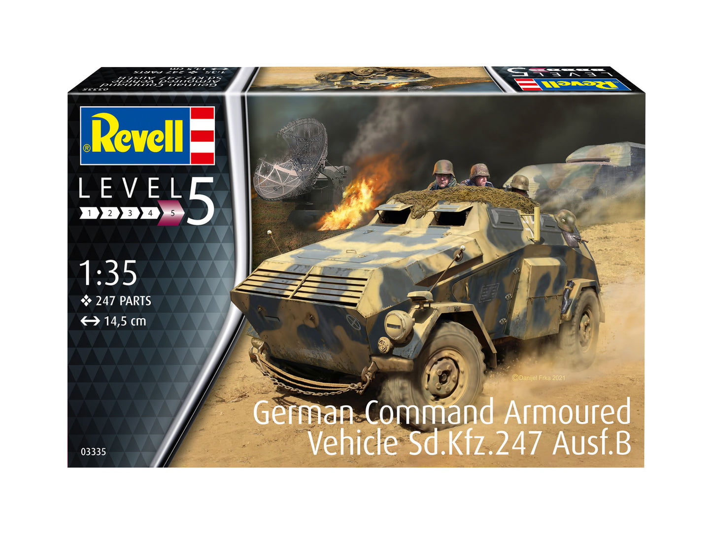 Revell 3335 Sd.Kfz.247 Ausf.B German Command Armoured Vehicle 1:35 Model Kit