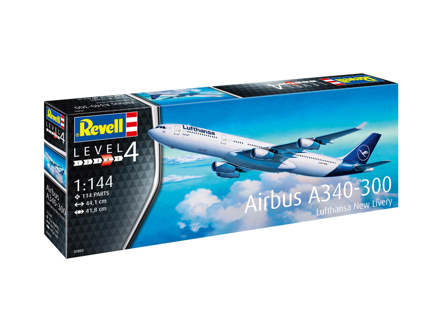 Revell 3803 Airbus A340-300 "Lufthansa" New Livery 1:144 Model Kit