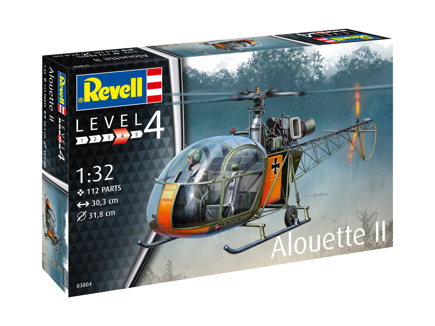 Revell 3804 Alouette II 1:32 Model Kit