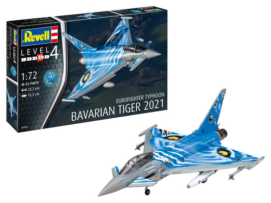 Revell 3818 Eurofighter Typhoon Bavarian Tiger 2021 [EF-2000A] 1:72 Model Kit