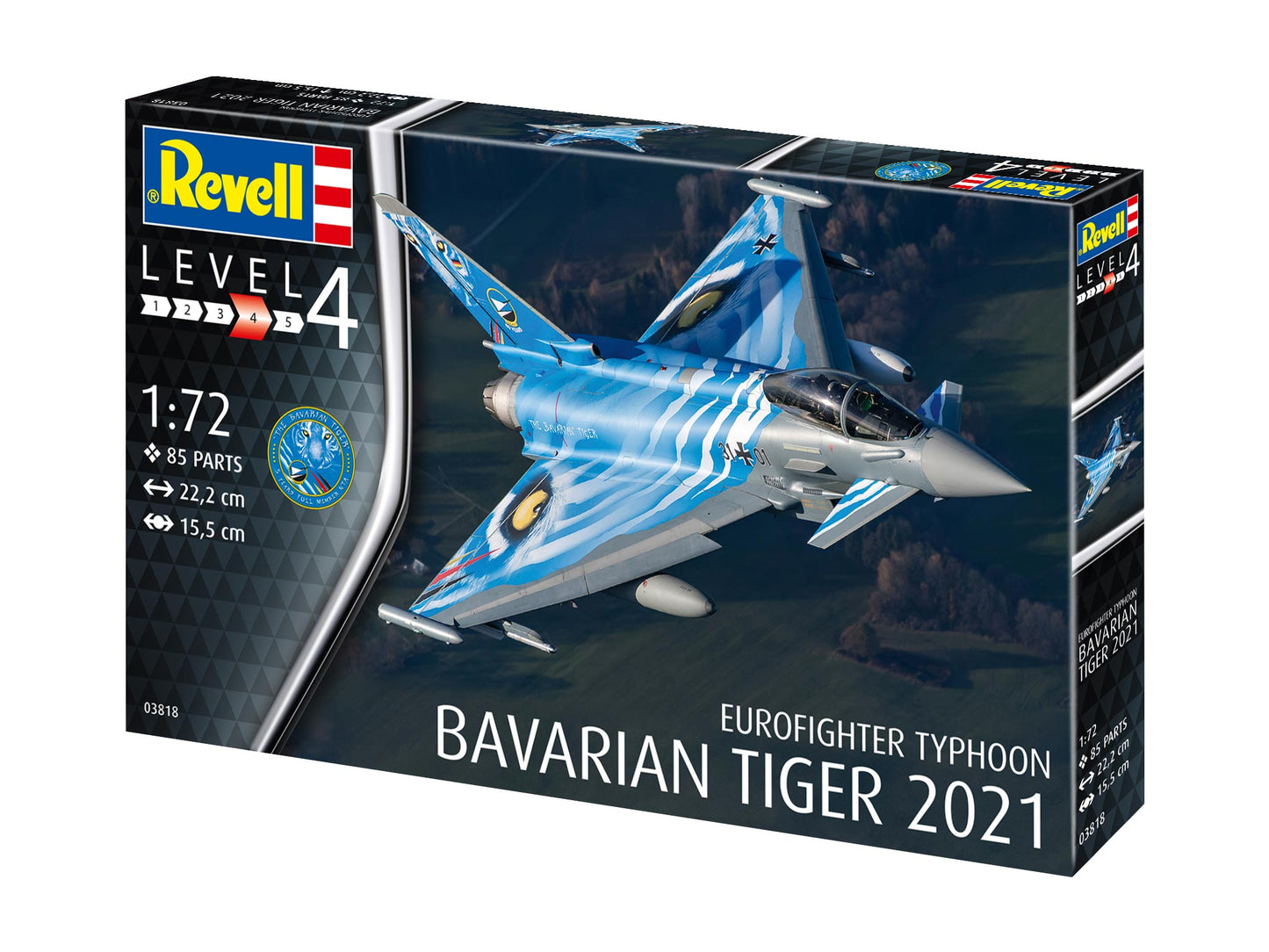 Revell 3818 Eurofighter Typhoon Bavarian Tiger 2021 [EF-2000A] 1:72 Model Kit