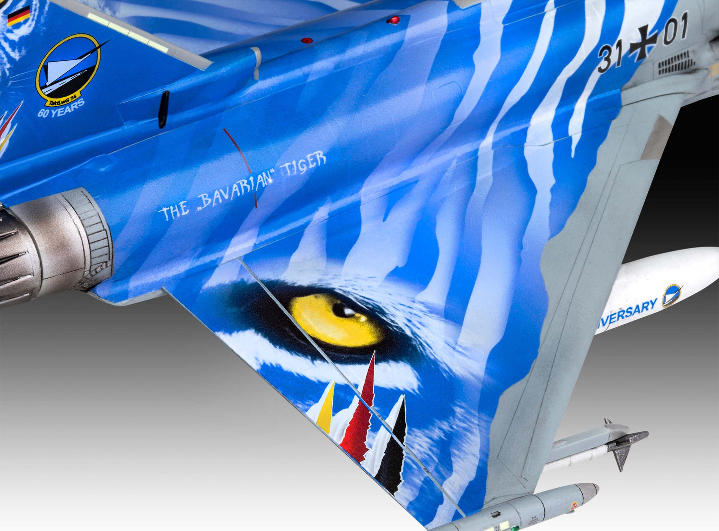 Revell 3818 Eurofighter Typhoon Bavarian Tiger 2021 [EF-2000A] 1:72 Model Kit