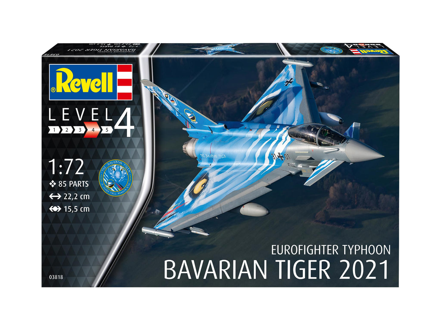 Revell 3818 Eurofighter Typhoon Bavarian Tiger 2021 [EF-2000A] 1:72 Model Kit
