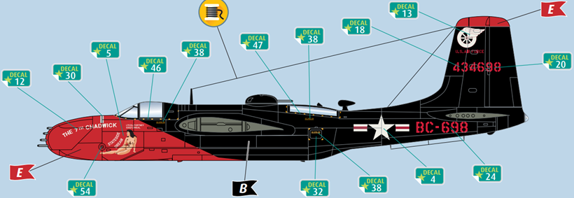 Revell 3823 Douglas B-26B-56 Invader 1:48 Model Kit