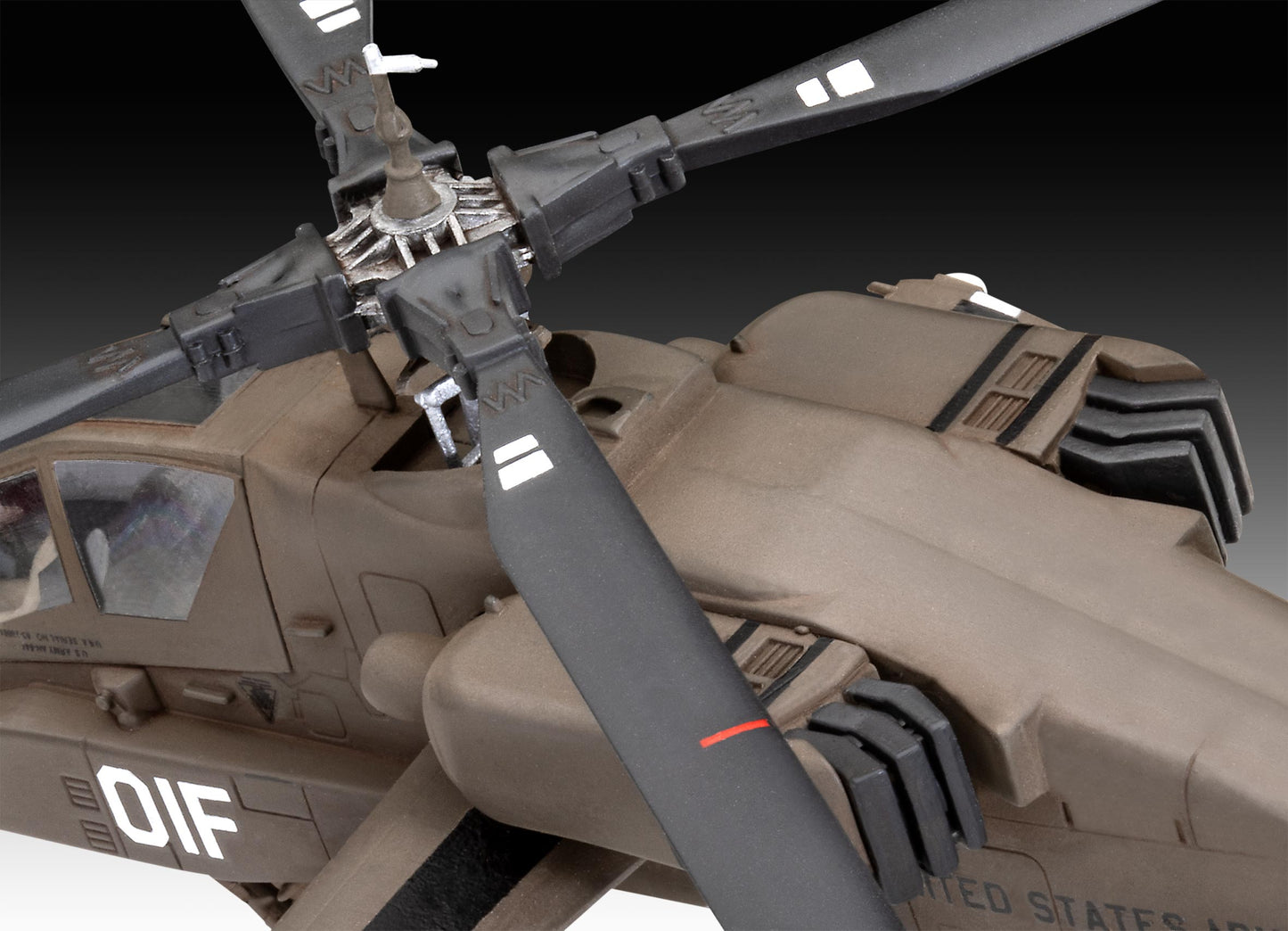 Revell 3824 Hughes AH-64A Apache 1:72 Model Kit