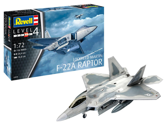 Revell 3858 Lockheed-Martin F-22A Raptor 1:72 Model Kit